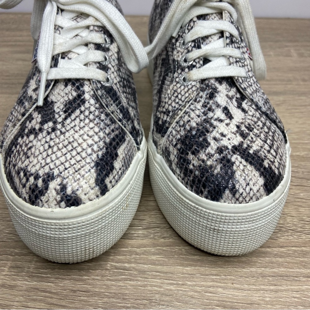 Superga Platform Snakeskin Patterned Sneakers Siz… - image 4